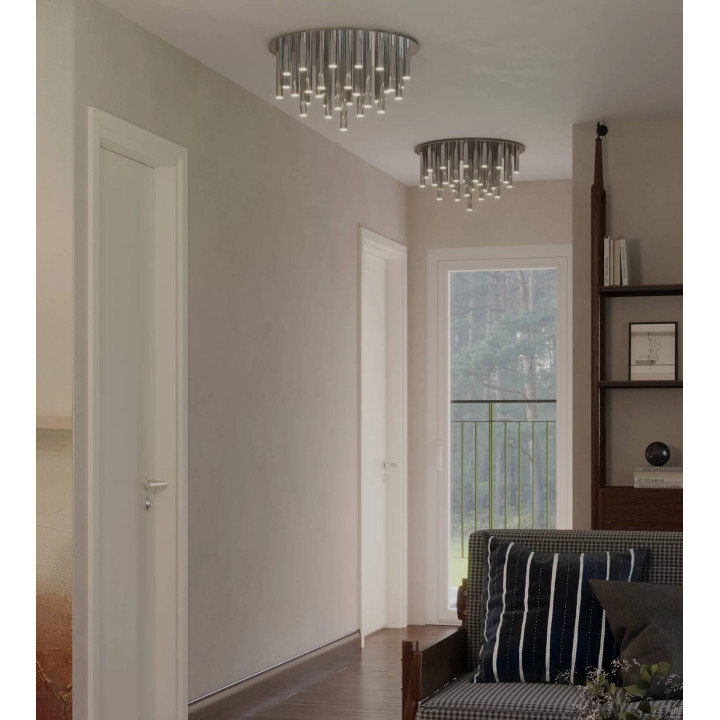 Maxlight ORGANIC round LED ceiling light 33W C0115D, C0188D chrome, gold