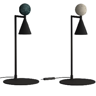 Maxlight BINGO T0069/70 LED table lamp 12W 3000K with stone