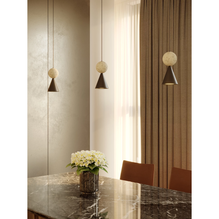 MAXlight BINGO P0682/3 8W LED pendant lamp for kitchen islands, tables