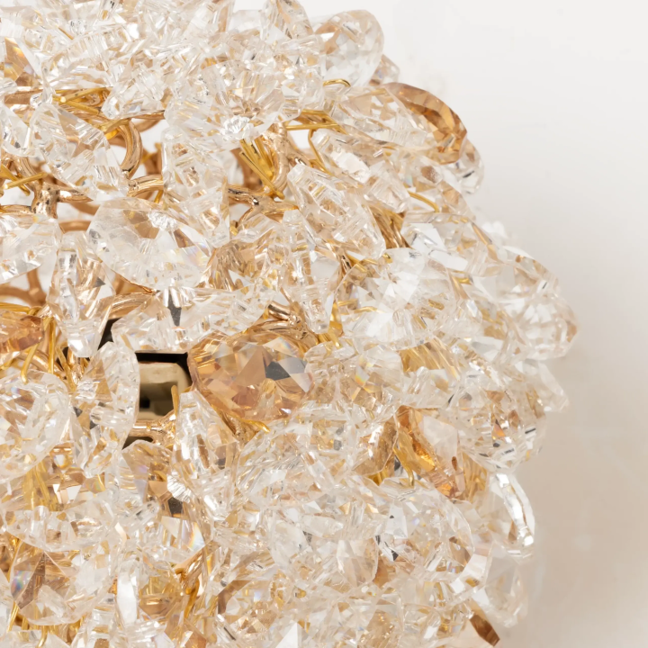 MAXlight RITA W0443 gold wall lamp with crystals, G9 bulb