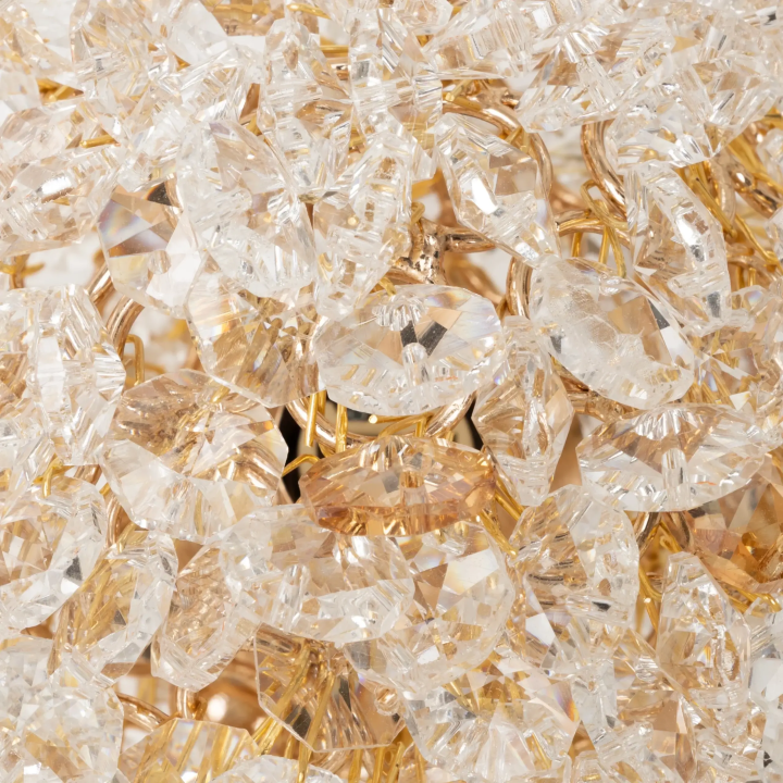 MAXlight RITA W0443 gold wall lamp with crystals, G9 bulb