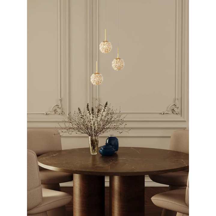 MAXlight RITA P0679 gold crystal pendant lamp for G9 bulb