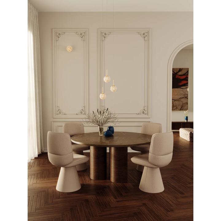 MAXlight RITA P0679 lampa wisząca kryształowa złota na żar&oacute;wkę G9