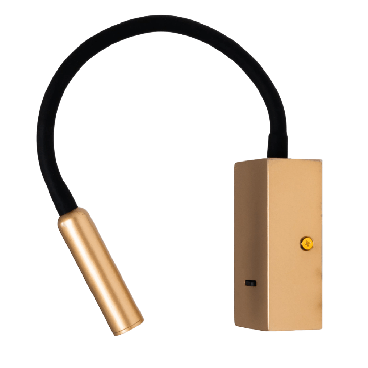 MAXlight MAMBA W0428 Gold 3W LED Wall Lamp with Flexible Arm