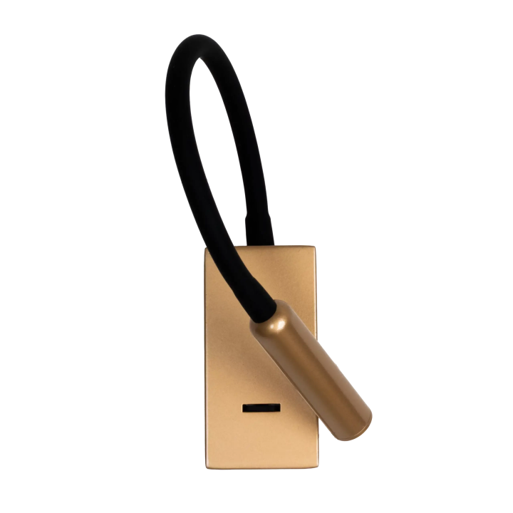 MAXlight MAMBA W0428 Gold 3W LED Wall Lamp with Flexible Arm