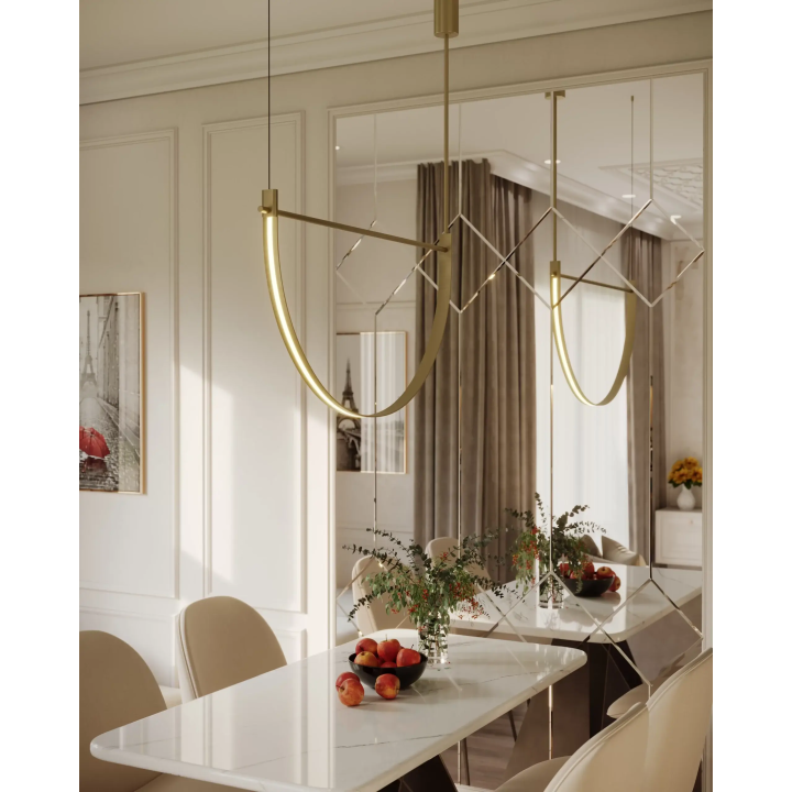 MAXlight Victoria P0686/7 LED pendant lamp 30W, gold and black