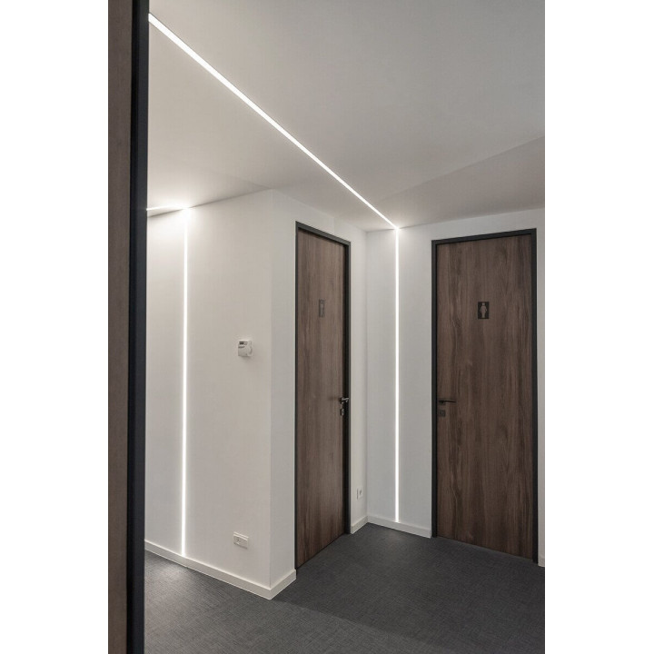 KLUŚ HR-SLIM-KOZ recessed LED strip profile, waterproof IP65