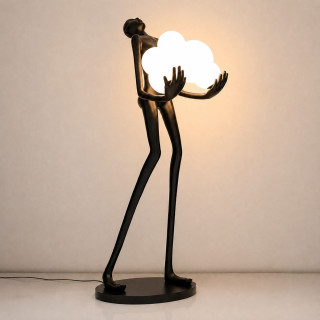 HUMAN designer, large figure floor lamp