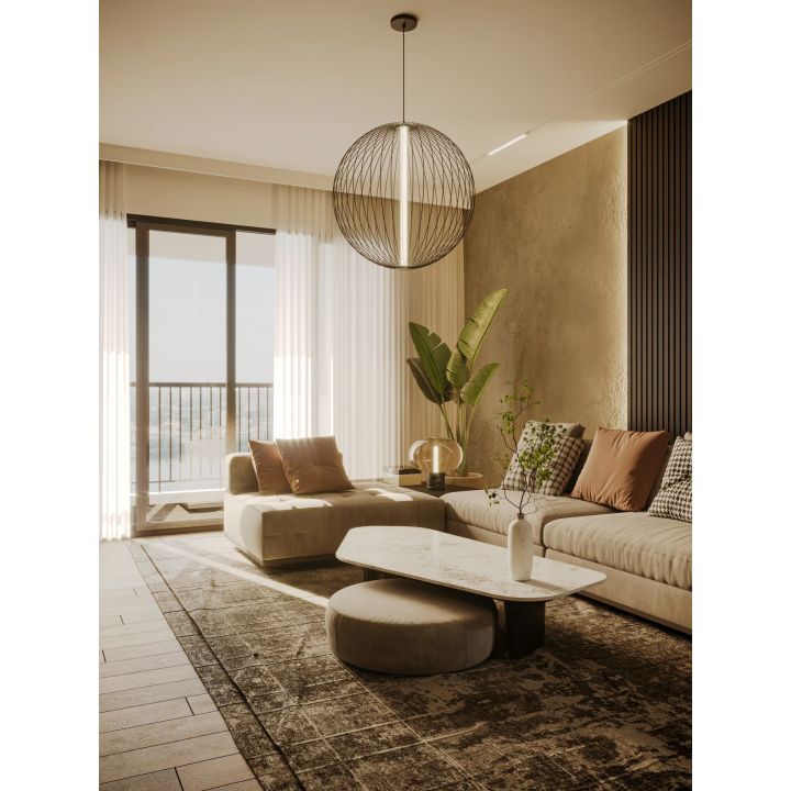 MAXlight NELSON P0677 lampa wisząca LED 3000K kula o ażurowej formie