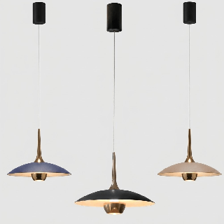 MAXlight MANUKA P0674/5/6 LED pendant lamp 12W &ndash; 3 colors with gold