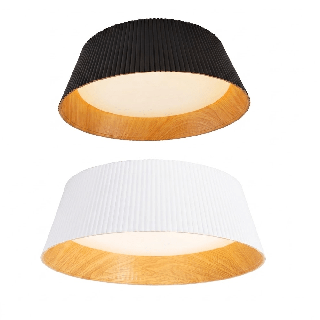 MAXLIGHT FABIO C0282/3 LED ceiling light with a wood-effect interior