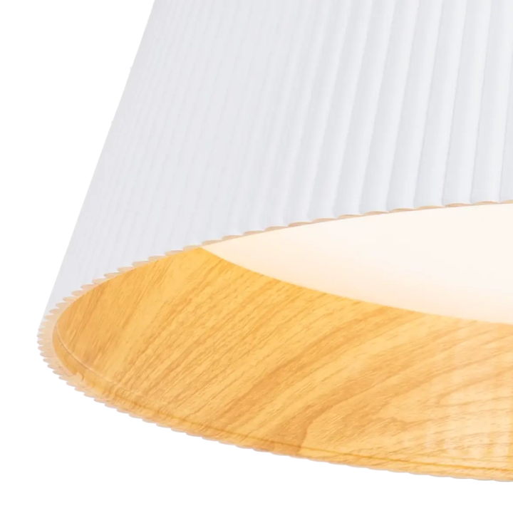MAXLIGHT FABIO C0282/3 LED ceiling light with a wood-effect interior