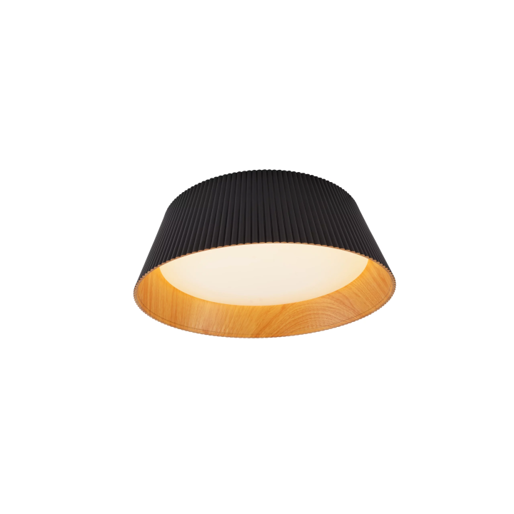 MAXLIGHT FABIO C0282/3 LED ceiling light with a wood-effect interior