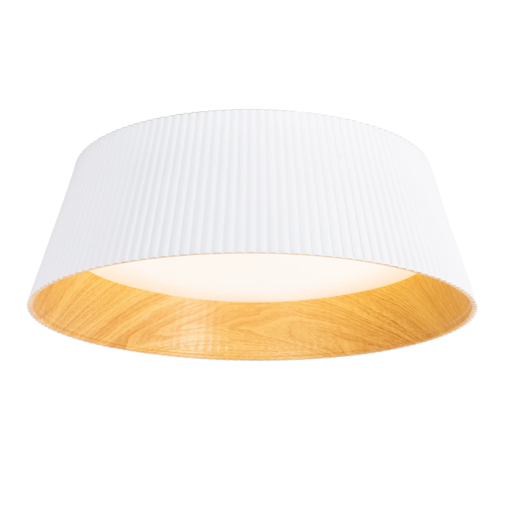 MAXLIGHT FABIO C0282/3 LED ceiling light with a wood-effect interior