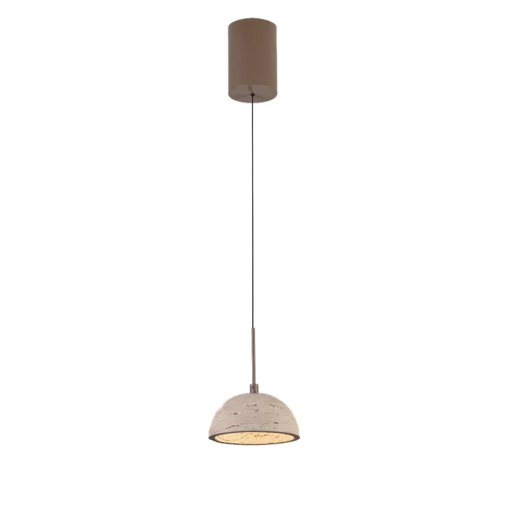 MAXlight CUCCINA P0666 5W LED pendant lamp, beige travertine fixture