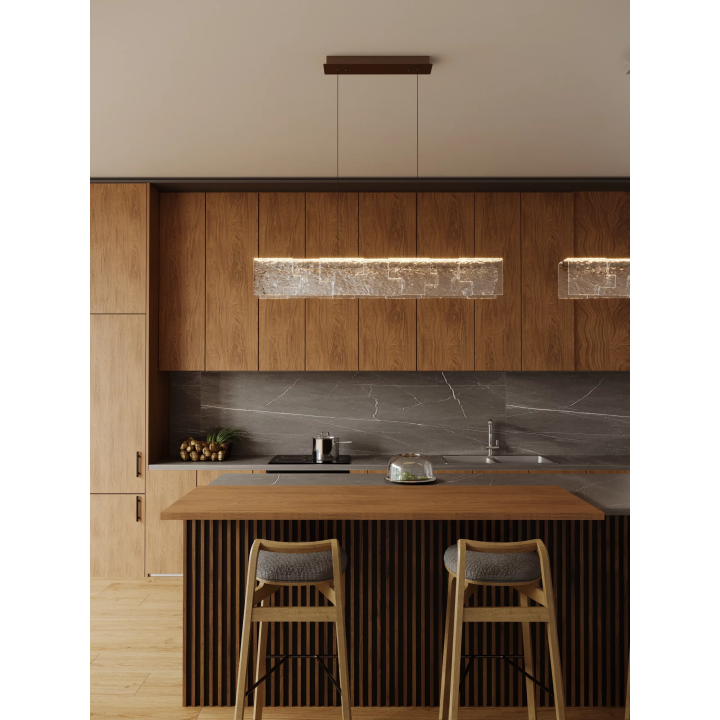 MAXLIGHT Everest P0678 LED pendant lamp 52W frosted glass effect
