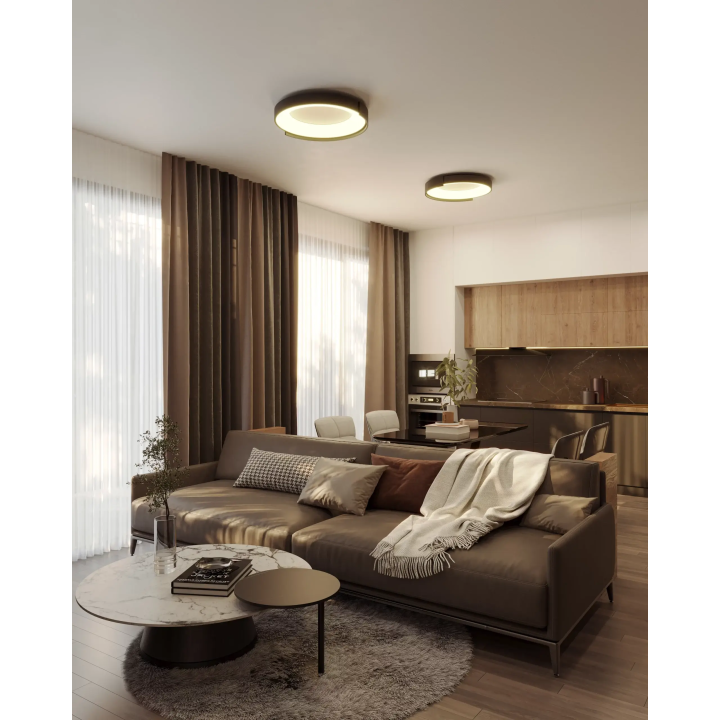 MAXLIGHT Aruba C0284/5/6/7 LED ceiling light black or white, &Oslash; 40/60cm