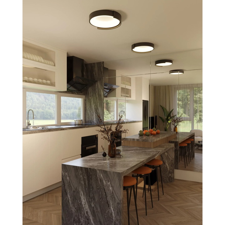 MAXLIGHT Aruba C0284/5/6/7 LED ceiling light black or white, &Oslash; 40/60cm