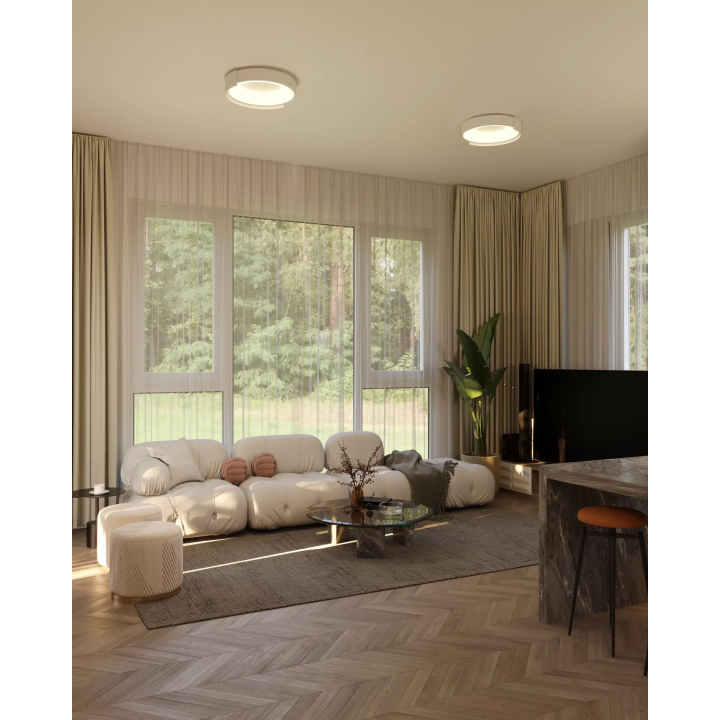 MAXLIGHT Aruba C0284/5/6/7 LED ceiling light black or white, &Oslash; 40/60cm