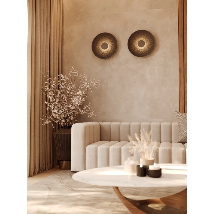 MAXlight Misaki W0456/7 LED wall lamp, 5W, 3000K, felt, 44 cm diameter