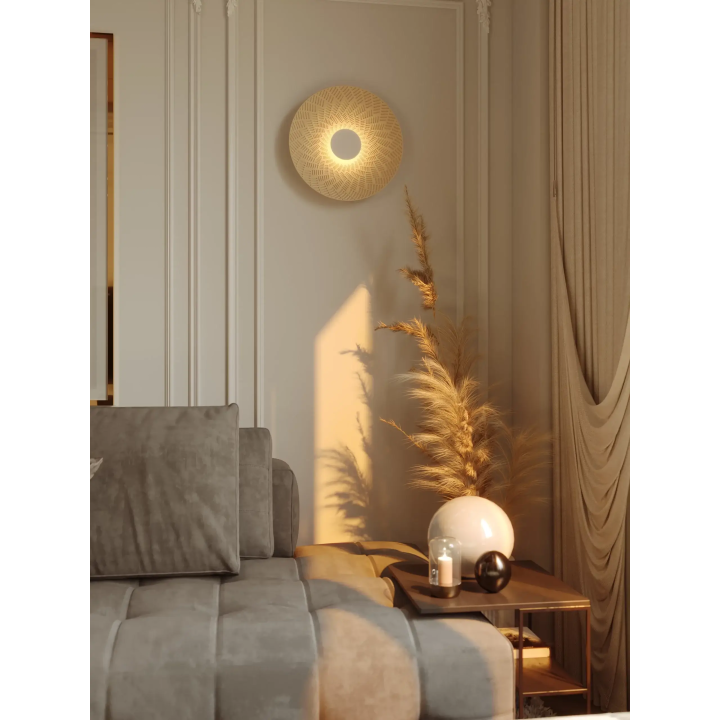 MAXlight Misaki W0456/7 LED wall lamp, 5W, 3000K, felt, 44 cm diameter