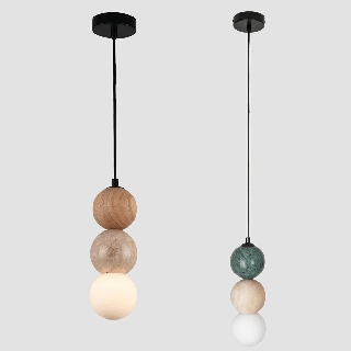 MAXlight Alice P0664/5 natural stone sphere pendant lamp