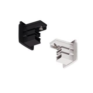 End cap track 3-phase white, black