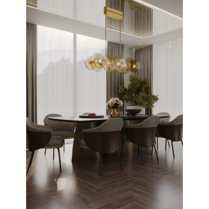 Maxlight Allure P0643 lamp with glass shades, LED 51W 3000K