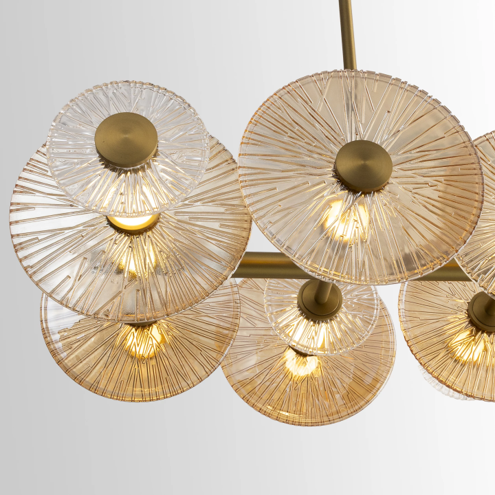 Maxlight Allure P0643 lamp with glass shades, LED 51W 3000K