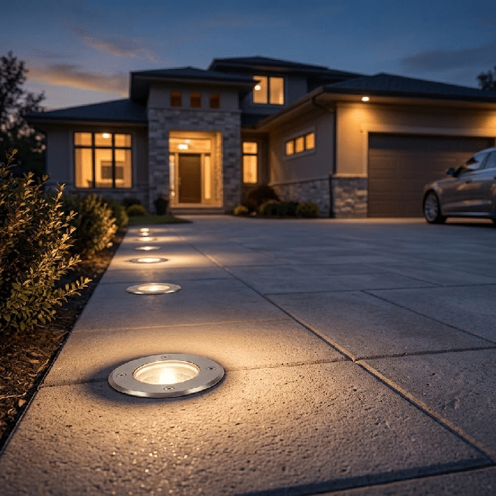 SLED round in-ground fixture GU10 IP67 outdoor lighting