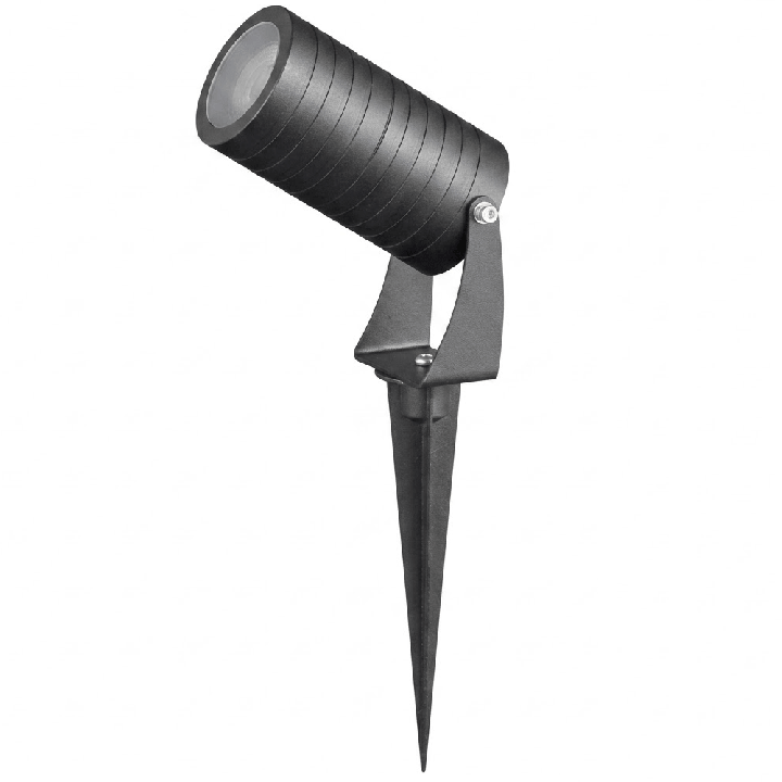 GU10 IP65 Sand Black spike spotlight &ndash; durable garden fixture