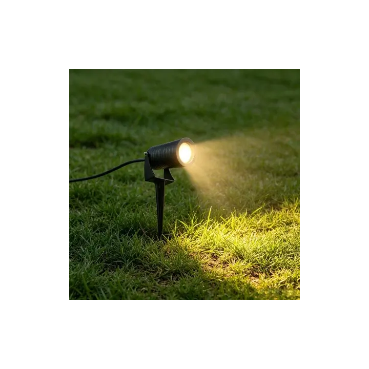 Reflektor na szpikulcu GU10 IP65 Sand Black trwała oprawa do ogrodu