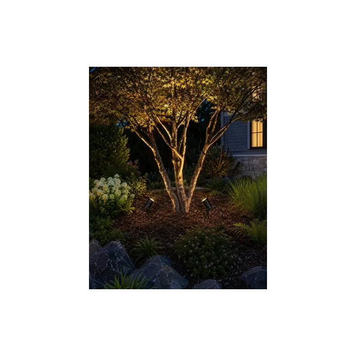 GU10 IP65 Sand Black spike spotlight &ndash; durable garden fixture
