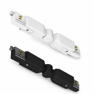 Adjustable L-corner track 3-phase white, black