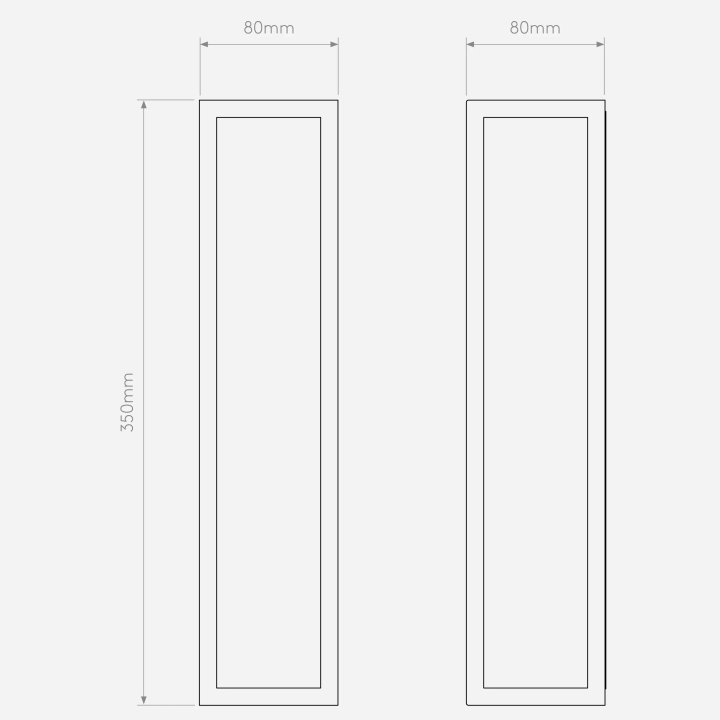 ASTRO Harvard Wall 1402020/1 elegancki kinkiet IP44 prostokątny