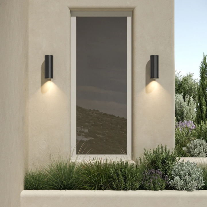 Astro Ava 200 elegant outdoor wall light, IP65, 3 colors, GU10 bulb