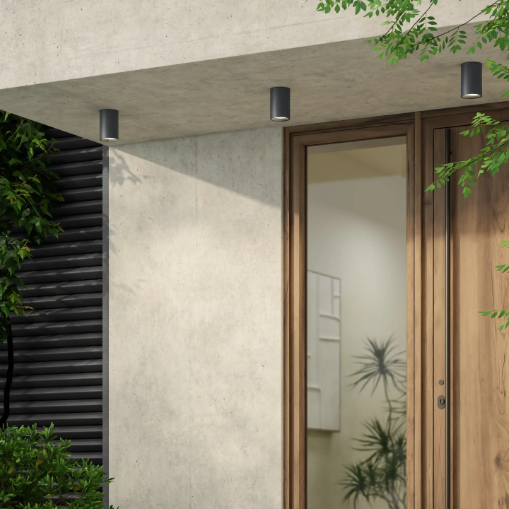 ASTRO Tallinn Surface LED outdoor ceiling light IP65 anthracite