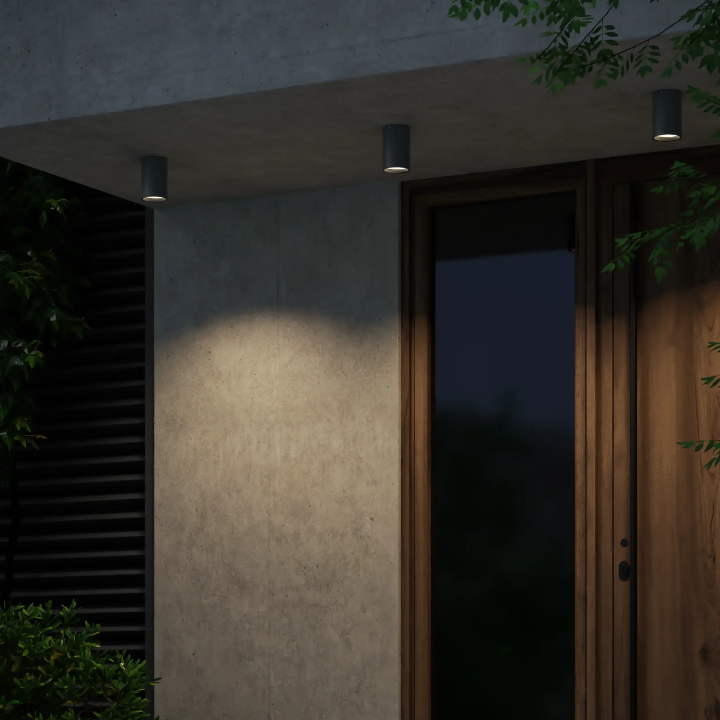 ASTRO Tallinn Surface LED outdoor ceiling light IP65 anthracite