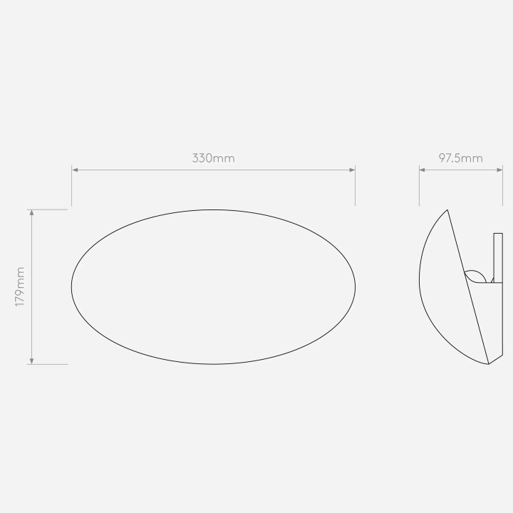 ASTRO Dawn Wall 1519001 E27 paintable plaster wall light