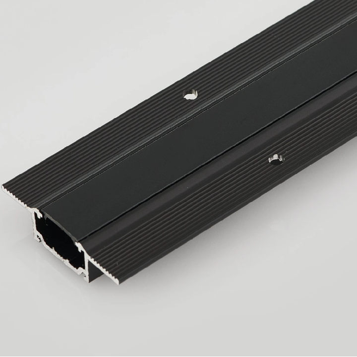 LUCES MINIMAL 11mm biała, czarna szyna magnetyczna wpuszczana 1m, 2m