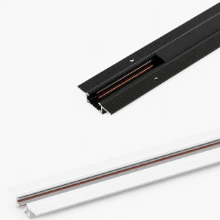 LUCES MINIMAL 11mm biała, czarna szyna magnetyczna wpuszczana 1m, 2m