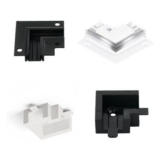LUCES MINIMAL łącznik narożny L90 mechaniczny biały, czarny