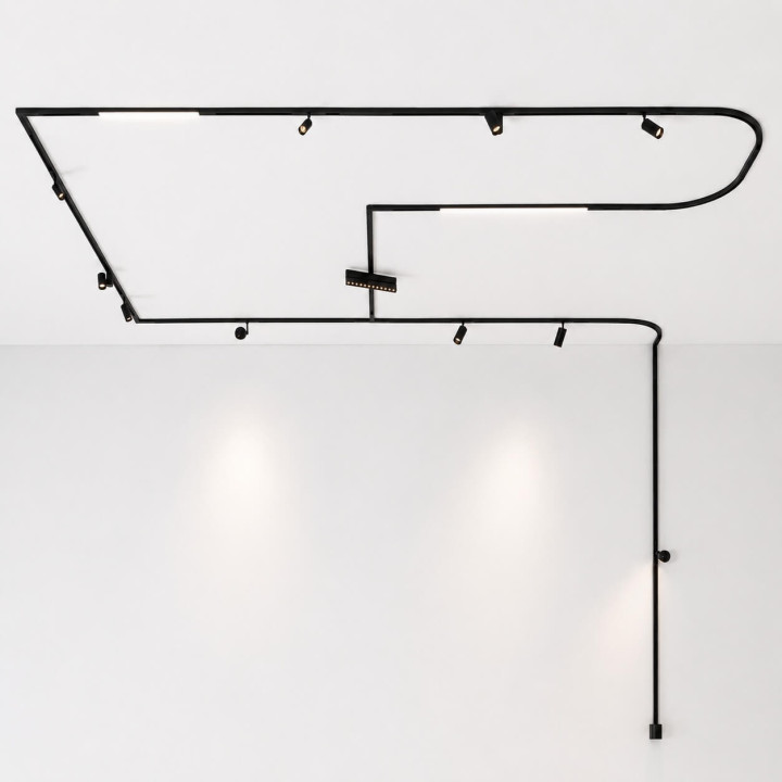 LUCES MINIMAL adjustable LED spotlight 15W 2700K/3000K white, black