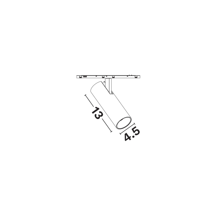 LUCES MINIMAL adjustable LED spotlight 15W 2700K/3000K white, black