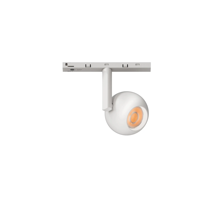 LUCES MINIMAL A26 lampa reflektor kula biała, czarna LED 6W do szyn 48V