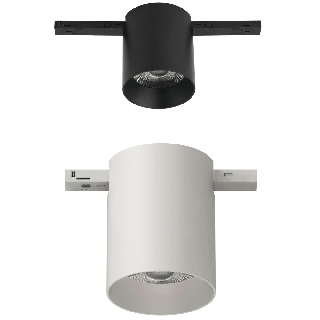 LUCES MINIMAL A30 7W LED tube white/black for 48V surface-mounted tracks