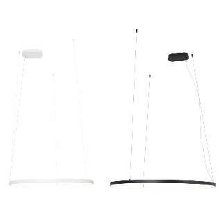 MAXLIGHT Visual Hor P0655/6/7/8 LED ring pendant lamp IP44 &Oslash; 60/80cm