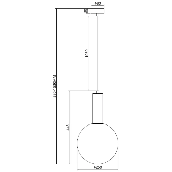 MAXlight RAINBOW P0691/2/3/4 spherical pendant lamp E27 glass ceramic