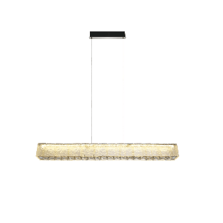MAXLIGHT Savoy P0697 LED pendant lamp 28W 97 cm satin nickel, glass