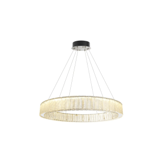 MAXLIGHT Savoy P0695/6 glass LED pendant lamp 3000K satin nickel
